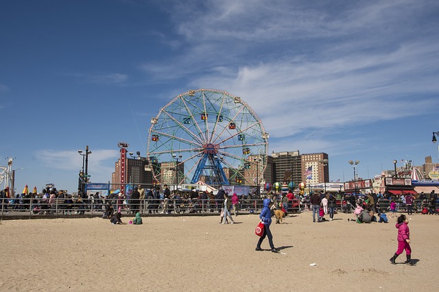 Pohled na Lunapark na Coney Island