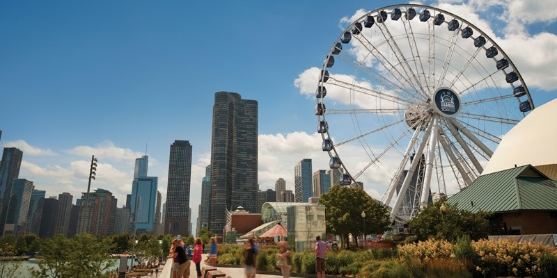 ruské kolo Centennial Wheel na Navy Pier