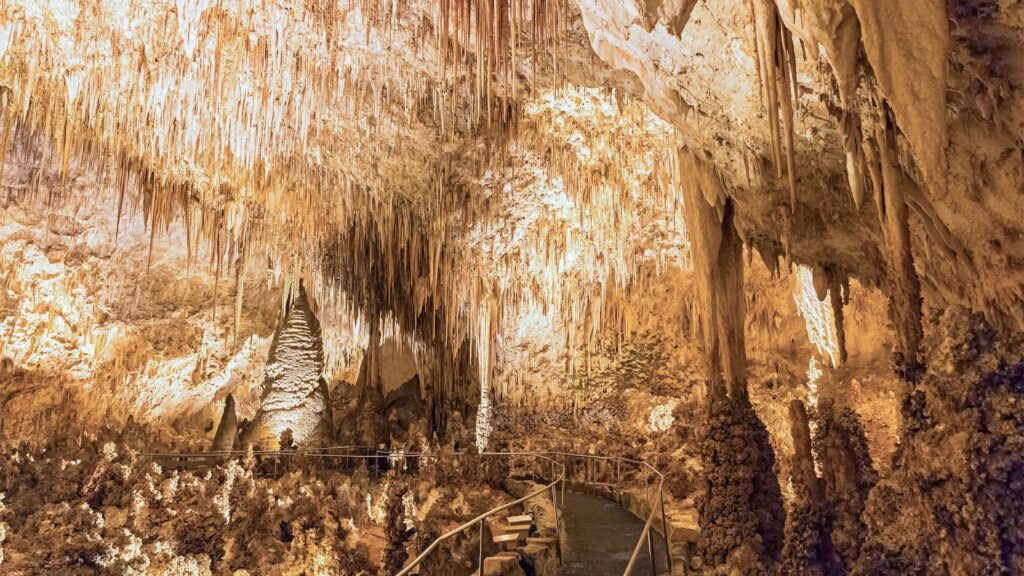 Carlsbadske jeskyně v Guadalupských horách v Novém Mexiku