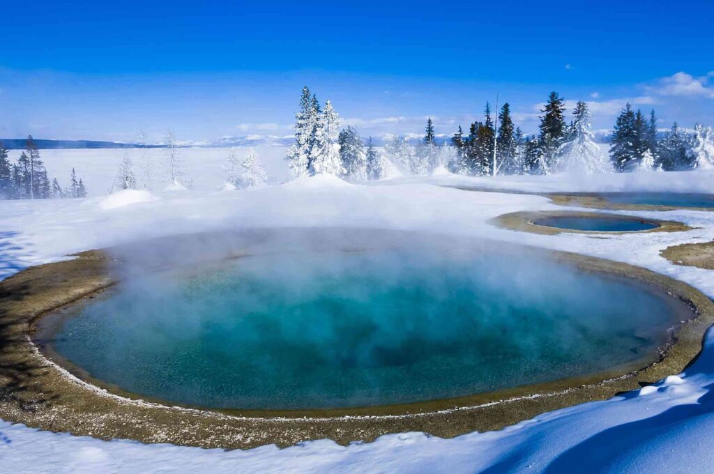 termální voda v Yellowstonském národním parku